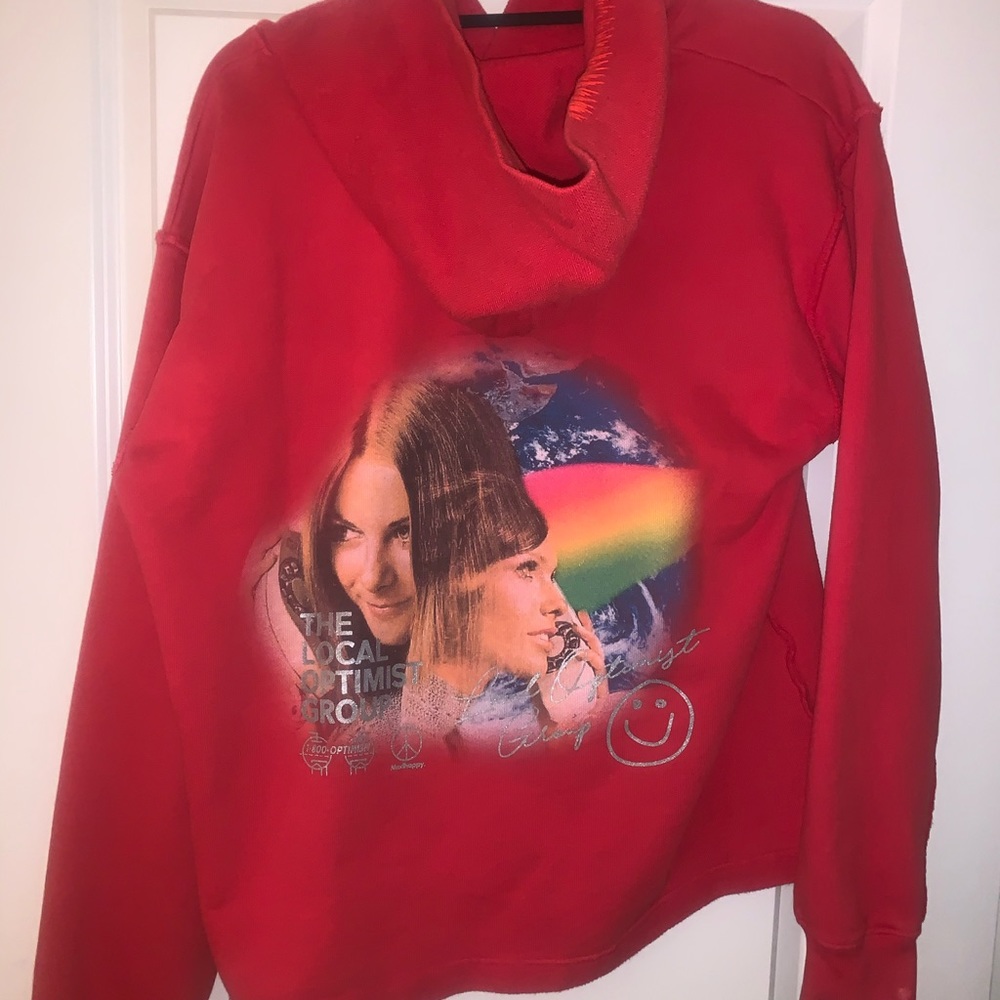 😁RARE madhappy red sweatshirt local optimist size m